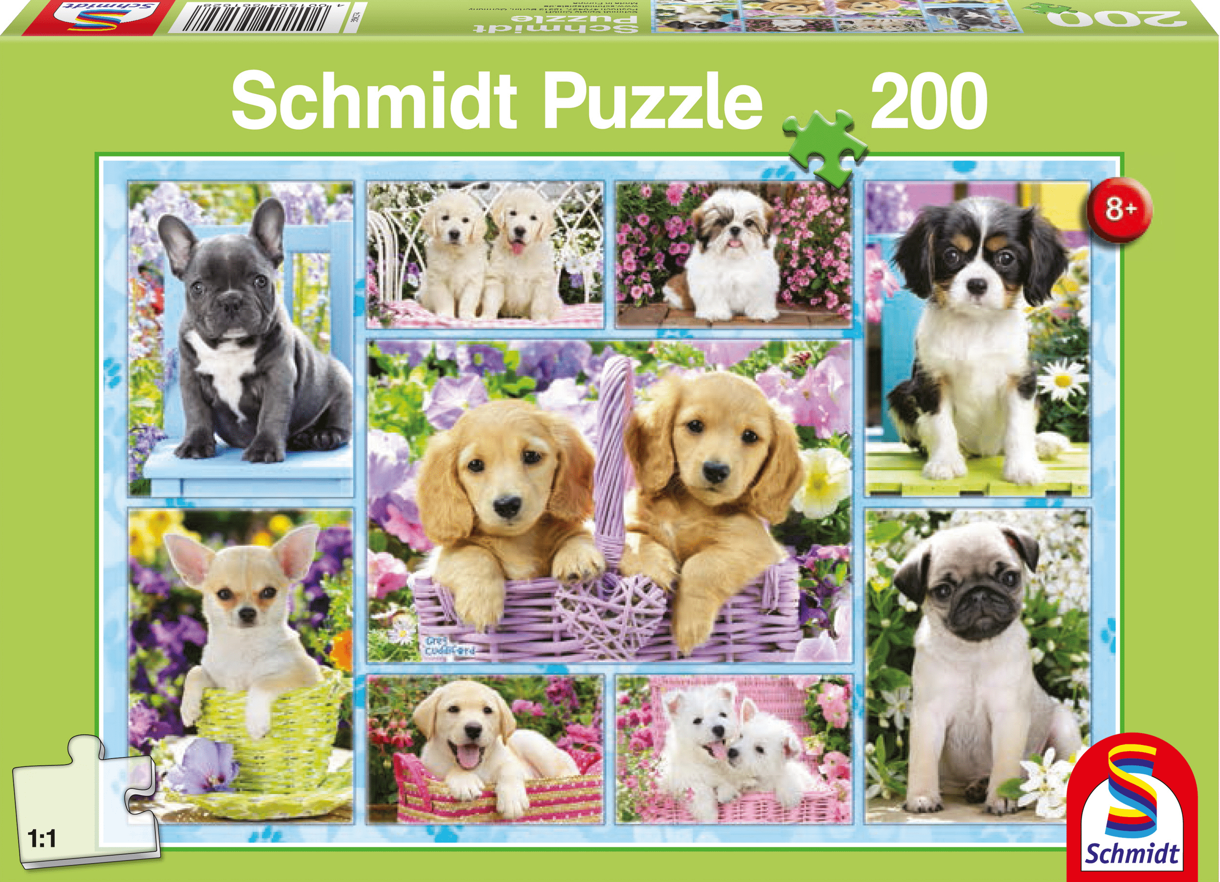 Puppies, 200 stukjes - Puzzel afbeelding