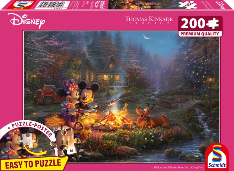 Disney, Mickey&Minnie, 200 stukjes - Puzzel afbeelding
