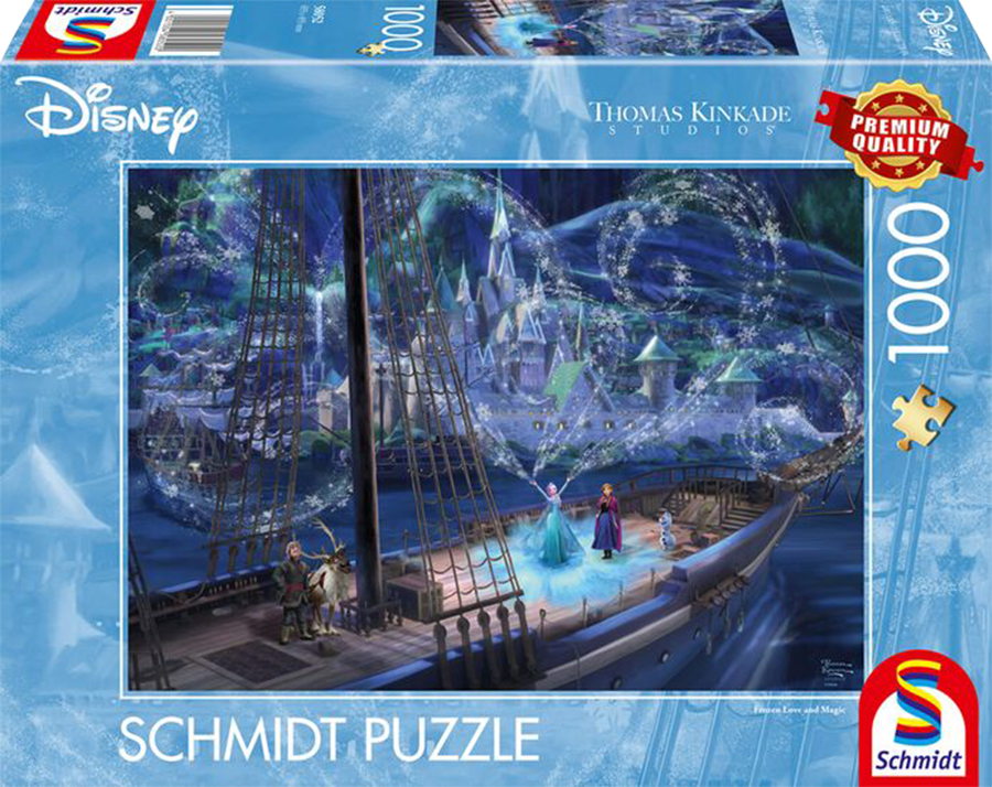 Disney Frozen liefde en magie, 1000 stukjes - Puzzel afbeelding