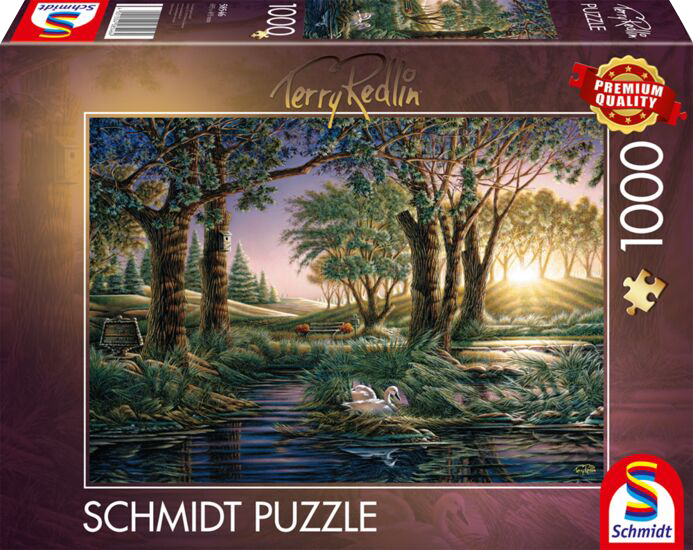 Morning magic at the lake,1000 stukjes - Puzzel afbeelding