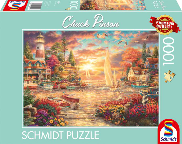 Pinson, Lakeside morning,1000 stukjes - Puzzel afbeelding