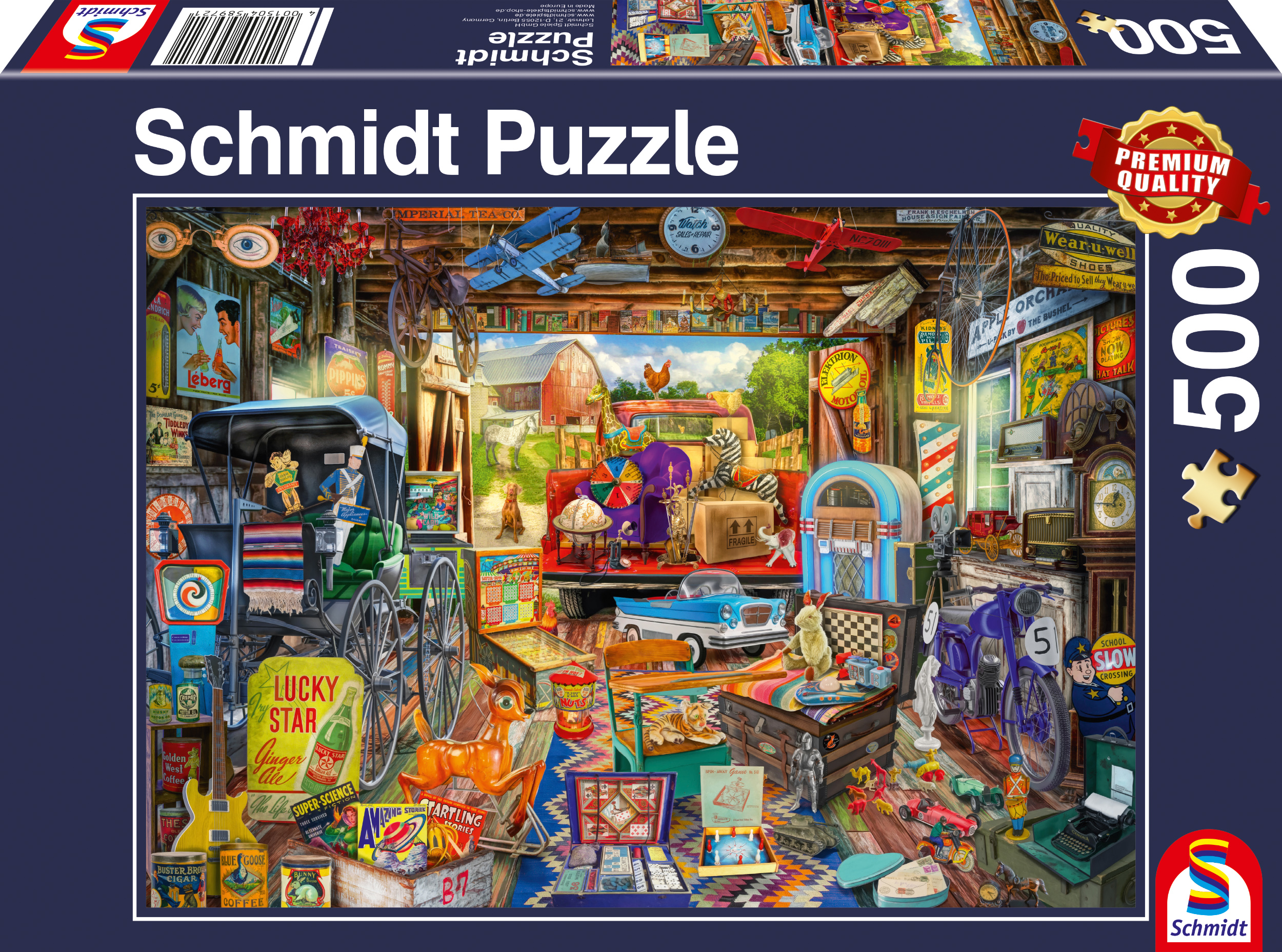 Garage Verkoop, 500 stukjes - Puzzel afbeelding