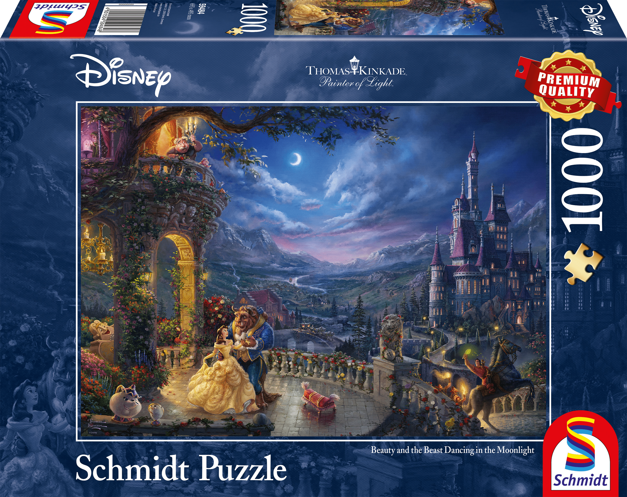 Disney Beauty and the Beast, 1000 stukjes - Puzzel afbeelding