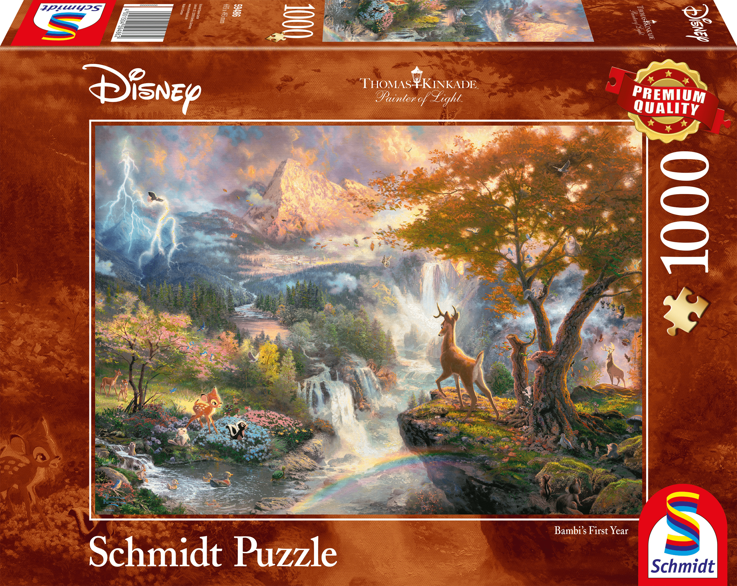 Disney Bambi, 1000 stukjes - Puzzel afbeelding