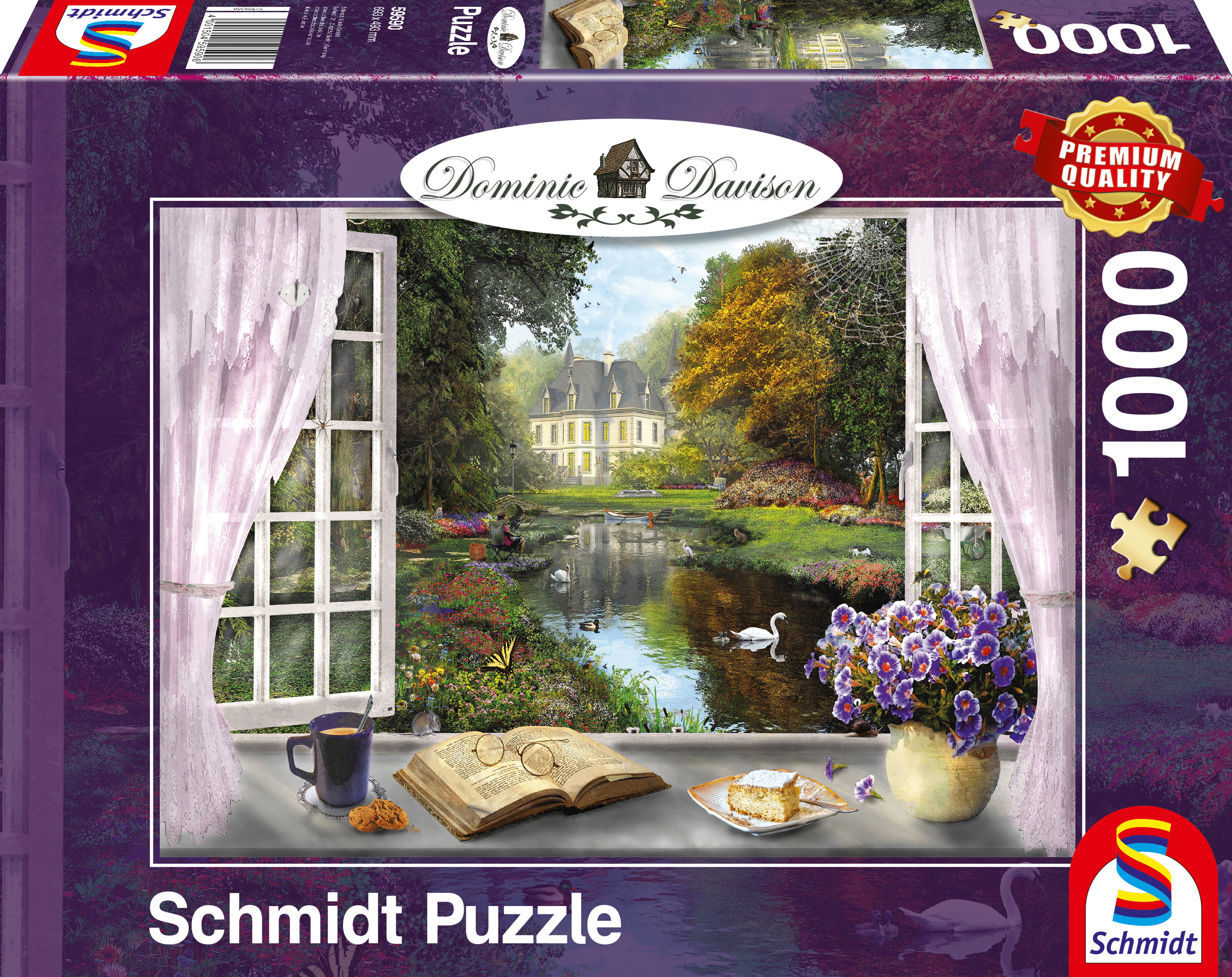 Uitzicht op de Kasteeltuinen, 1000 stukjes - Puzzel afbeelding