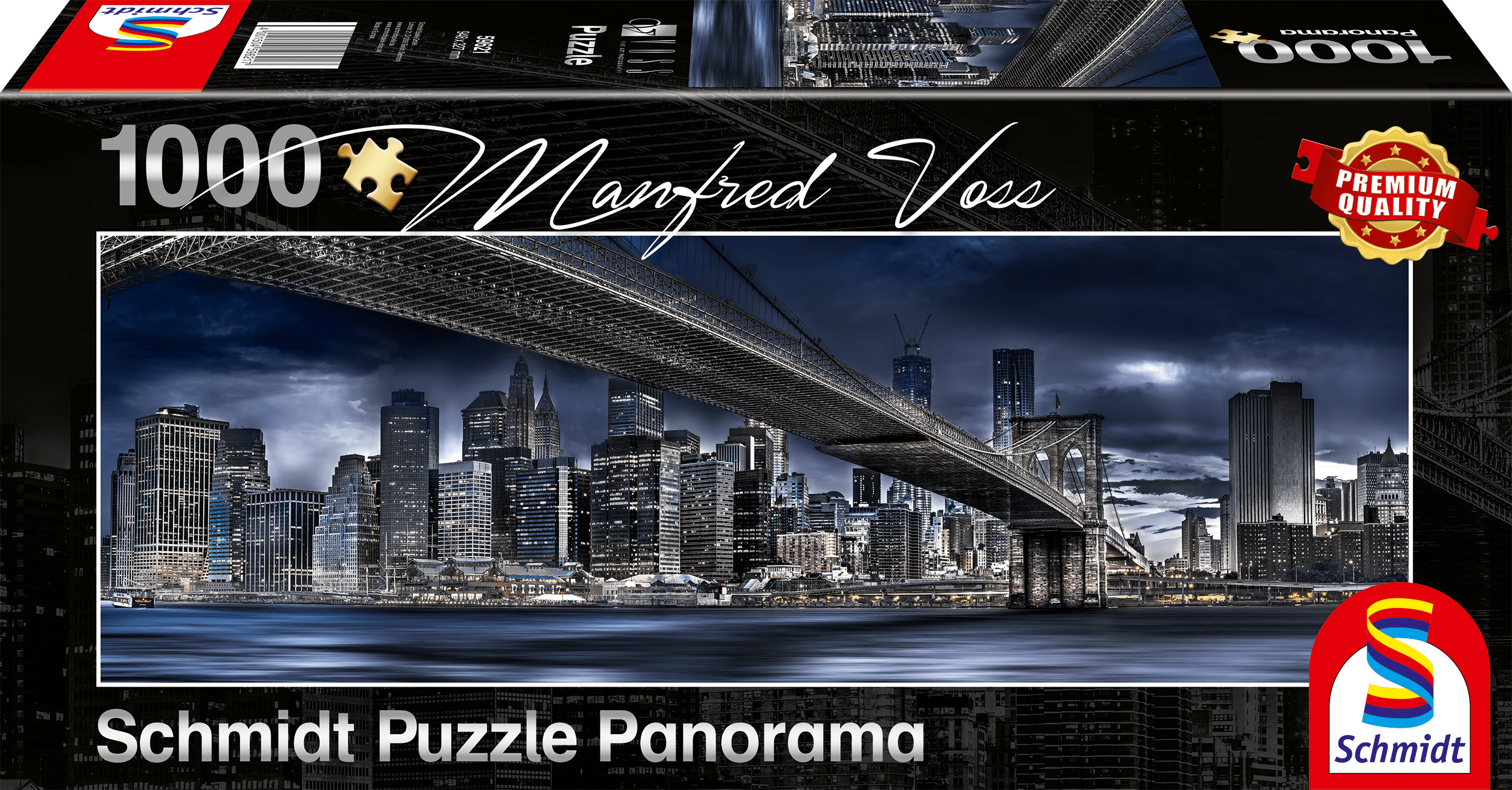 New York, Donkere Nacht, 1000 stukjes - Puzzel afbeelding