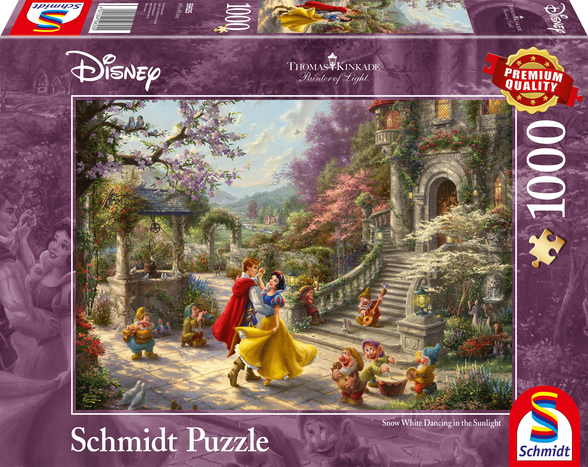 Disney Dansen met de prins, 1000 stukjes - Puzzel afbeelding