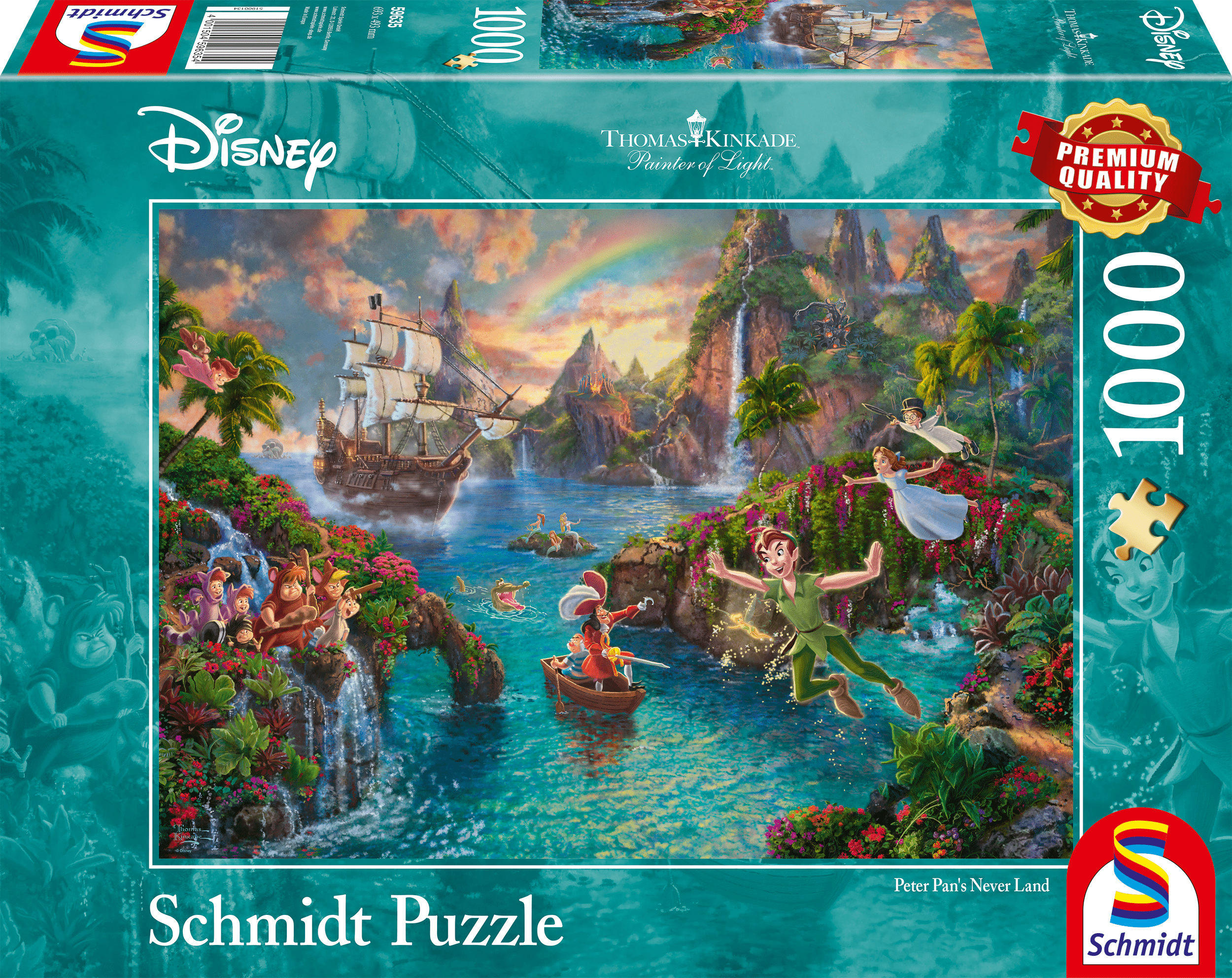 Disney Peter Pan, 1000 stukjes - Puzzel afbeelding