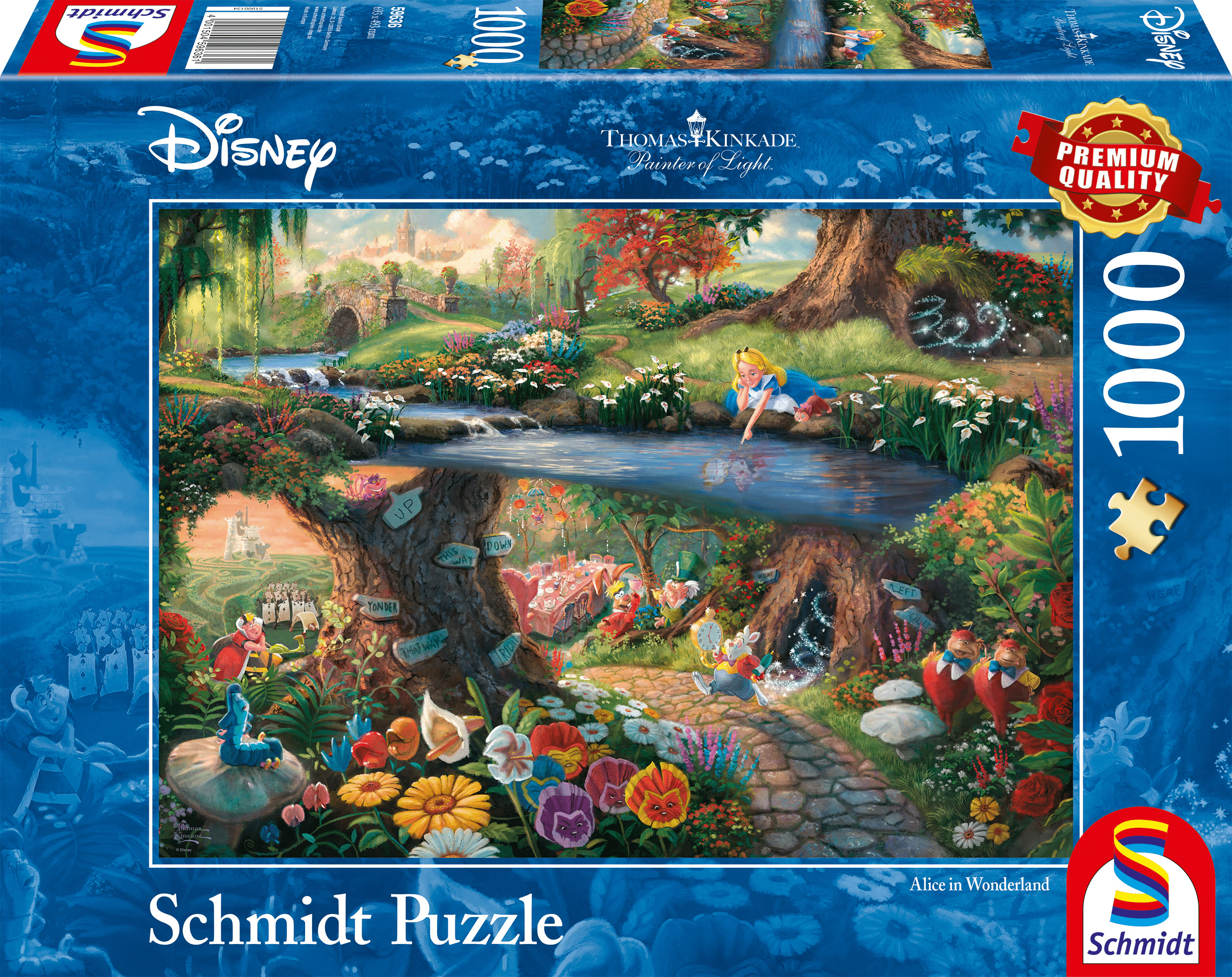 Disney Alice in Wonderland, 1000 stukjes - Puzzel afbeelding