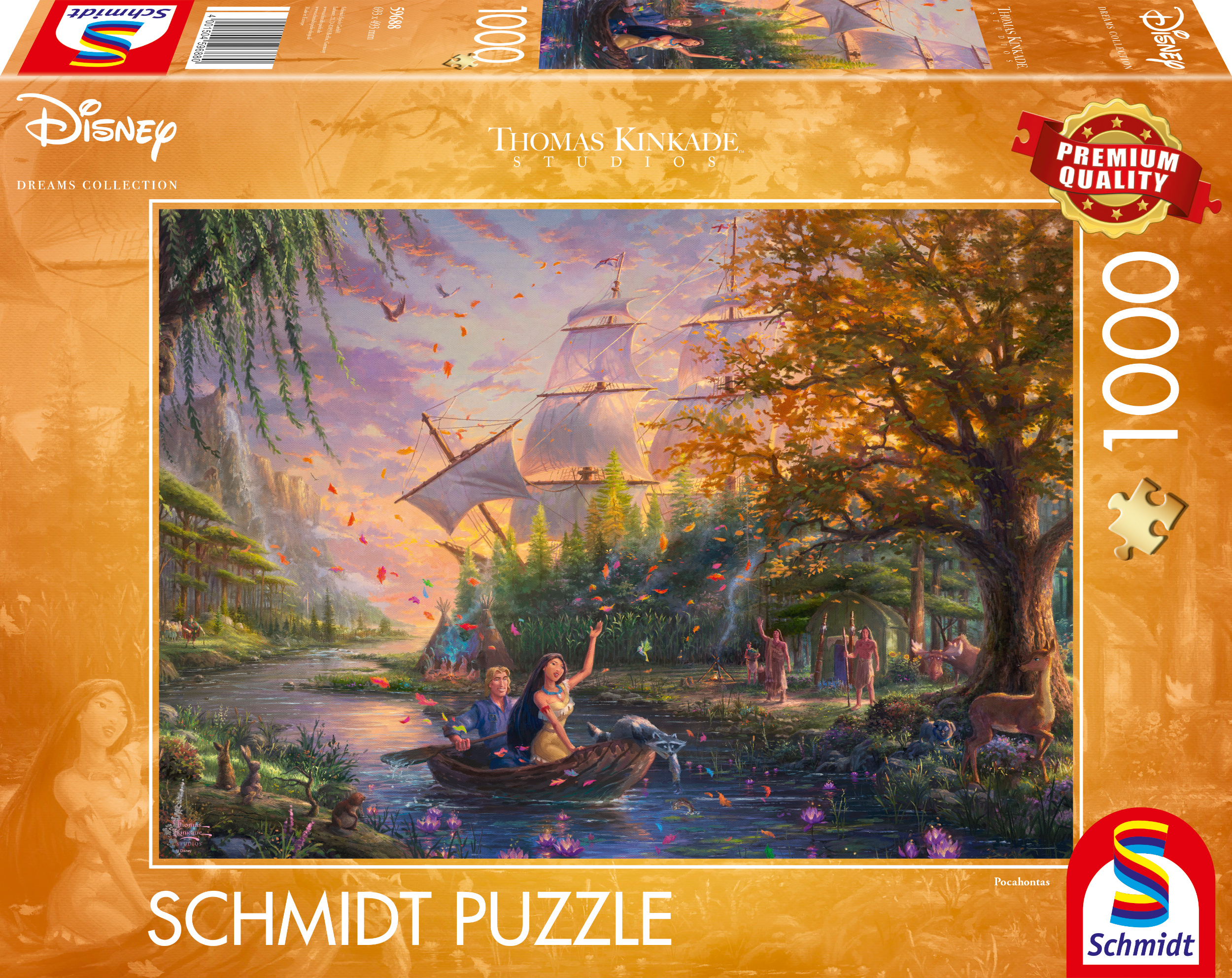 Disney Pocahontas,1000 stukjes - Puzzel afbeelding
