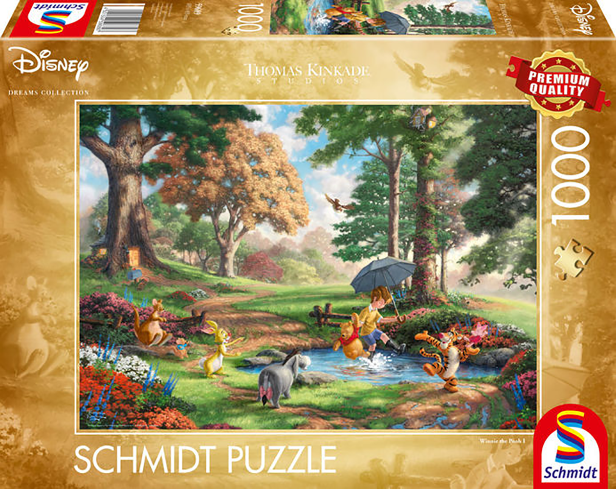 Disney Winnie de Poeh, 1000 stukjes - Puzzel afbeelding