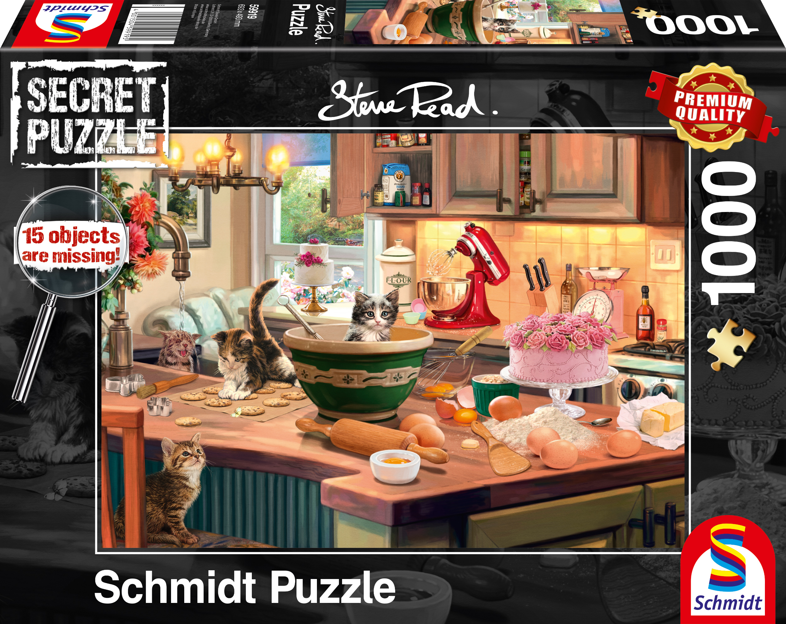 Aan de keukentafel, 1000 stukjes - Puzzel afbeelding