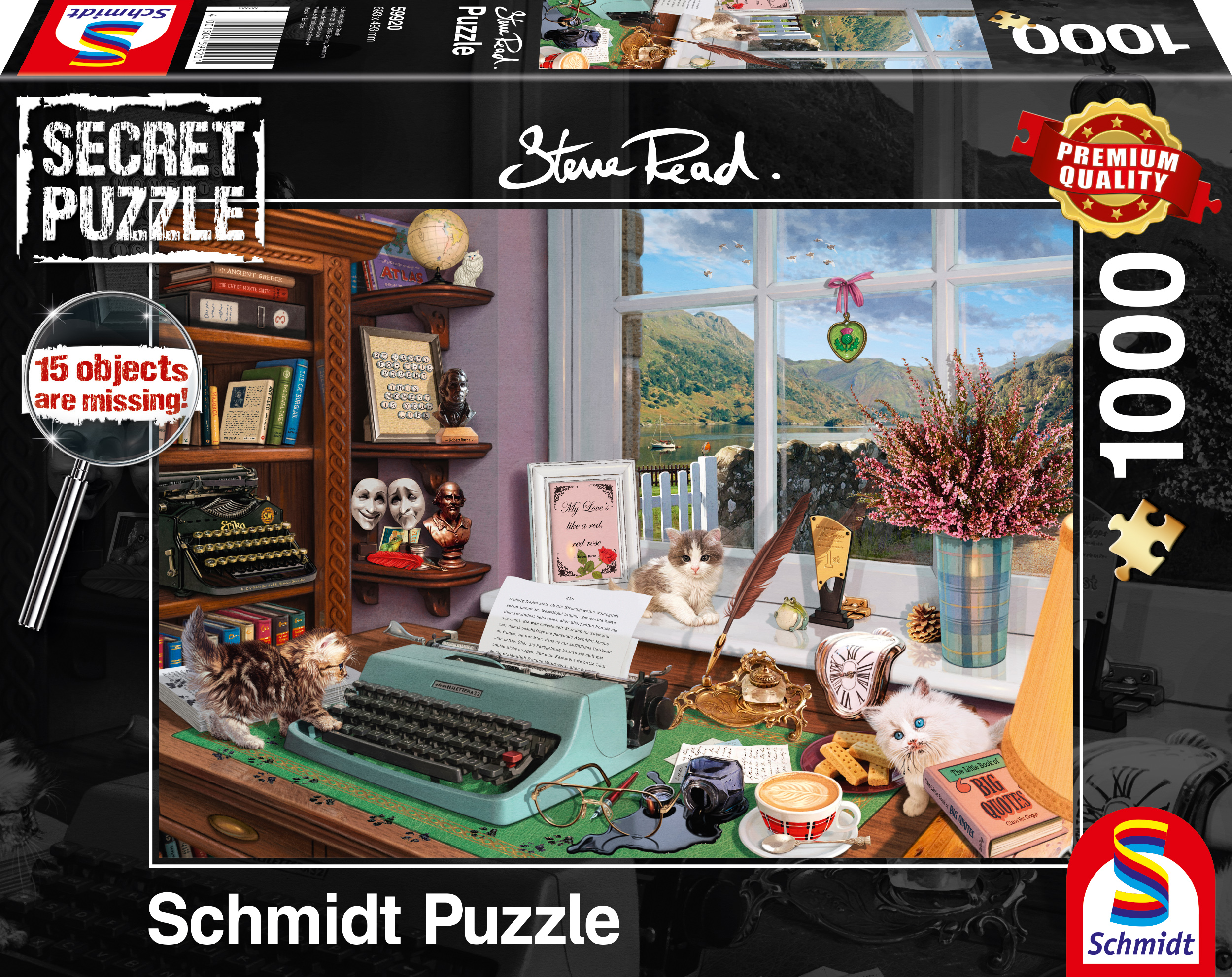 Aan de schrijftafel, 1000 stukjes - Puzzel afbeelding