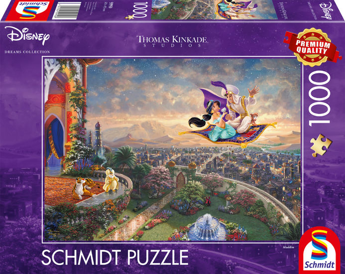 Schmidt puzzel - Thomas Kinkade Studios - Disney Aladdin, 10 - Puzzel afbeelding