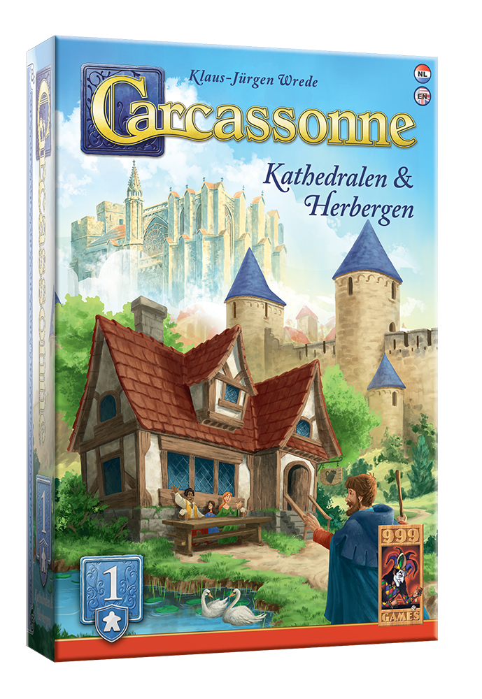 Carcassonne: Kathedralen&Herbergen Uitbreiding - Bordspel afbeelding