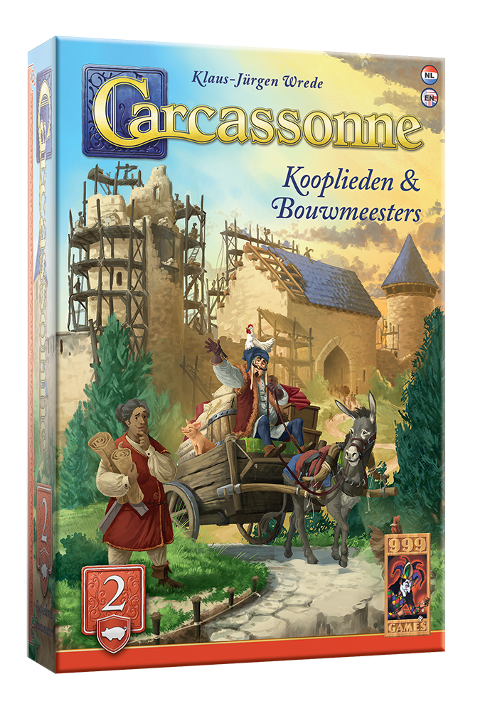 Carcassonne: Kooplieden&Bouwmeesters Uitbreiding - Bordspel afbeelding