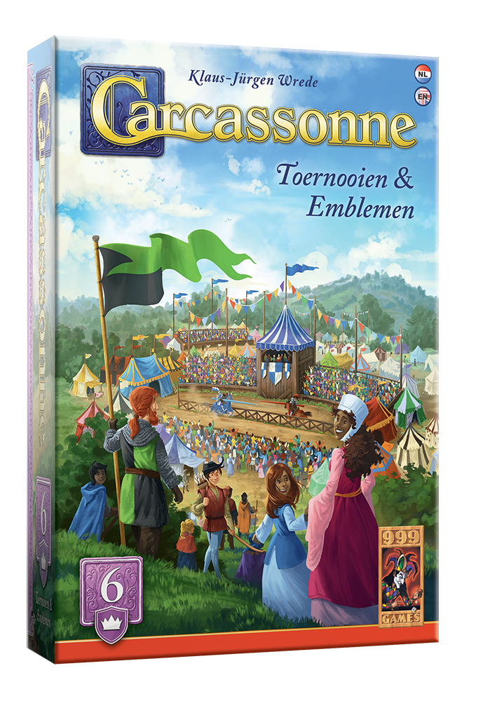 Carcassonne: Toernooien&Emblemen Uitbreiding - Bordspel afbeelding