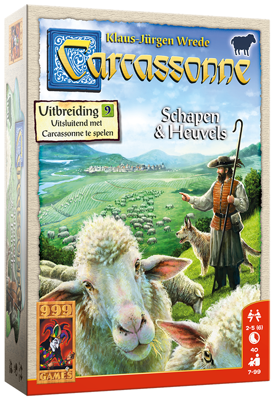 Carcassonne: Schapen&Heuvels Uitbreiding - Bordspel