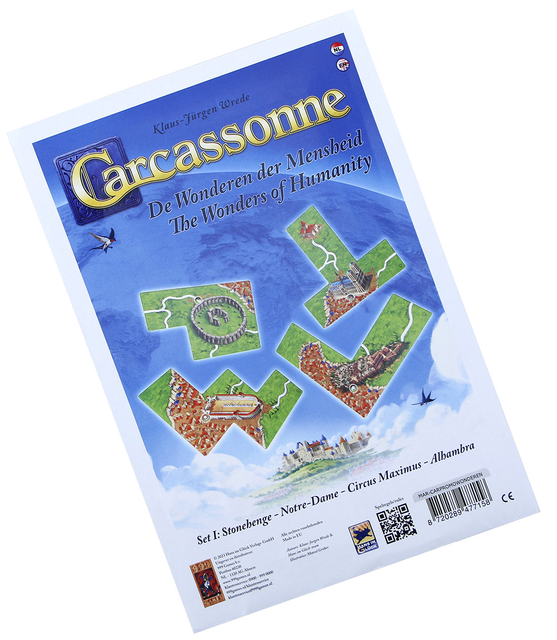 Carcassonne Mini-uitbreiding - Wonderen der Mensheid 1 - Bordspel