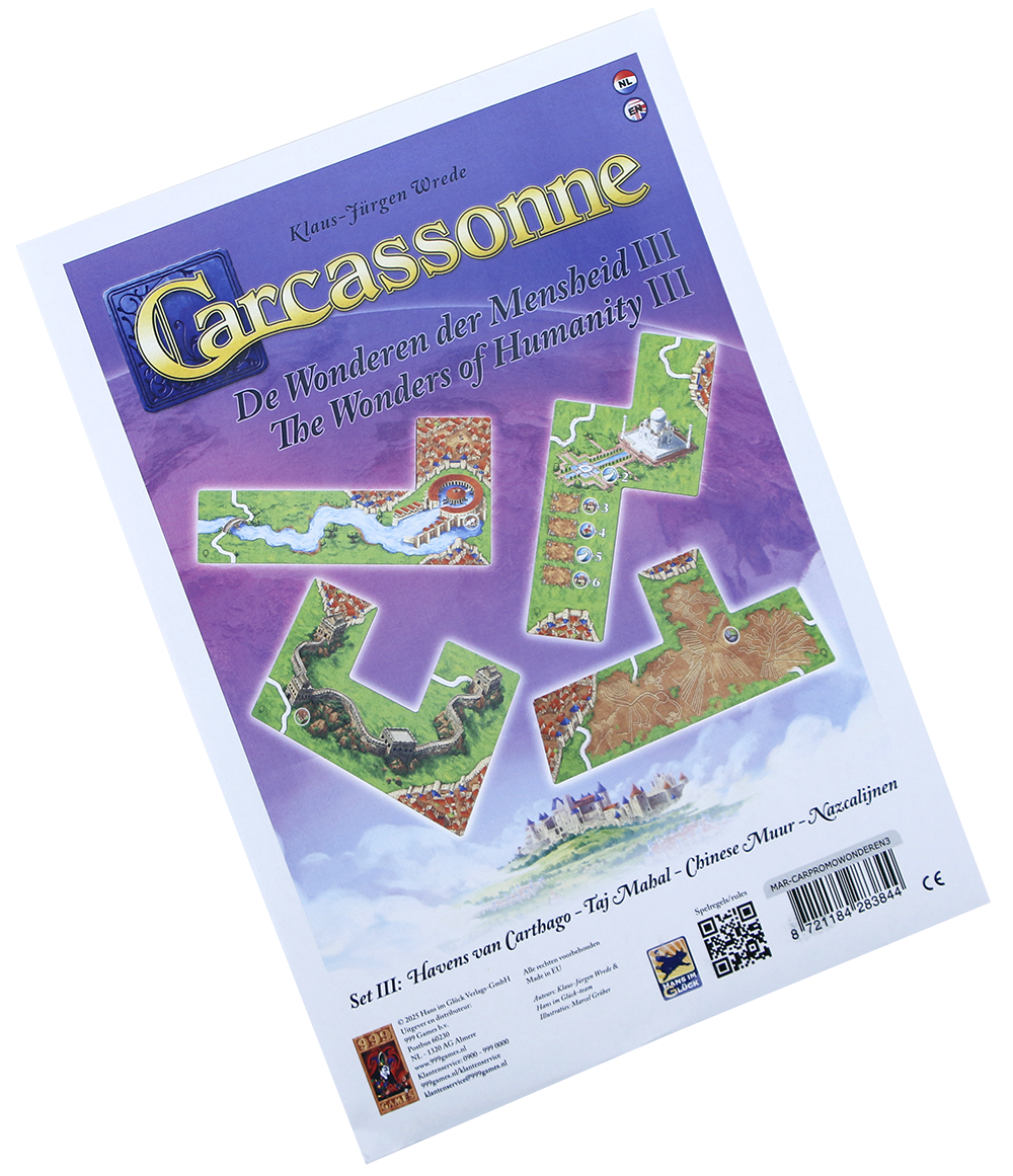 Carcassonne Mini-uitbreiding - Wonderen der Mensheid 3 - Bordspel