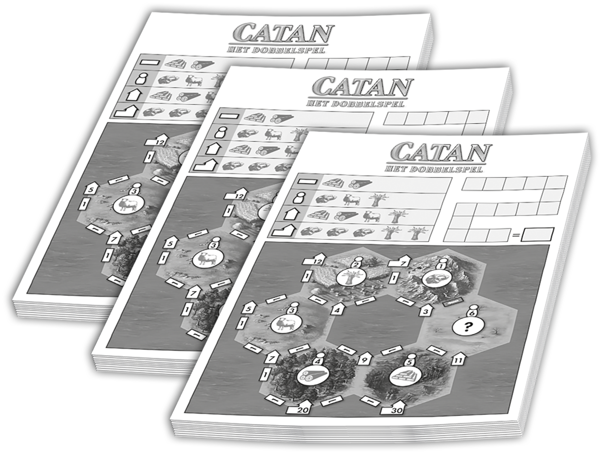 Scoreblokken Catan: Het Dobbelspel - Dobbelspel