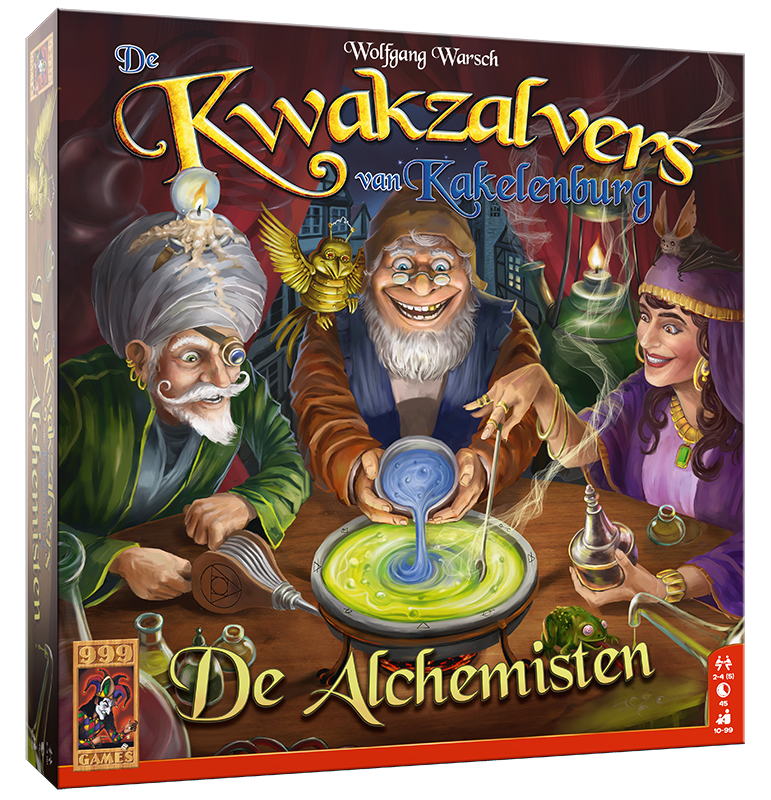 De Kwakzalvers van Kakelenburg: De Alchemisten Uitbreiding - Bordspel afbeelding