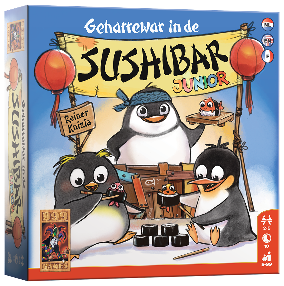 Geharrewar in de Sushibar Junior - Dobbelspel afbeelding