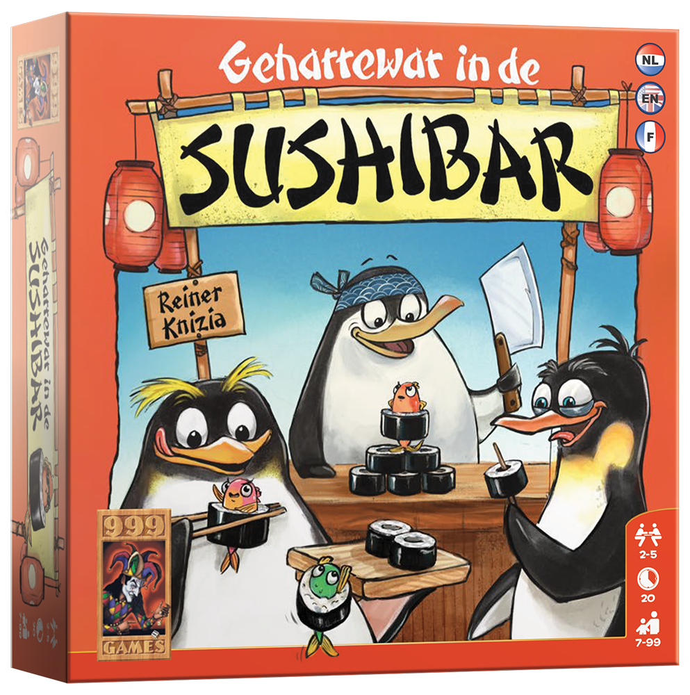 Geharrewar in de Sushibar - Dobbelspel afbeelding