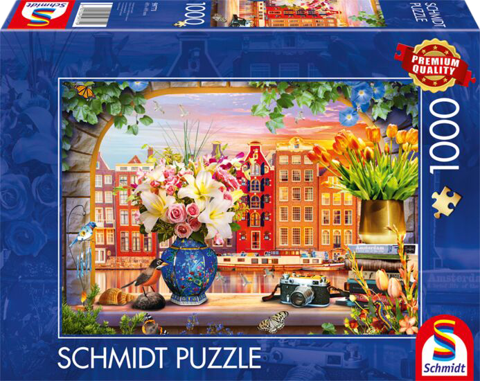 Bezoek in Amsterdam - 1000 stukjes - Puzzel afbeelding