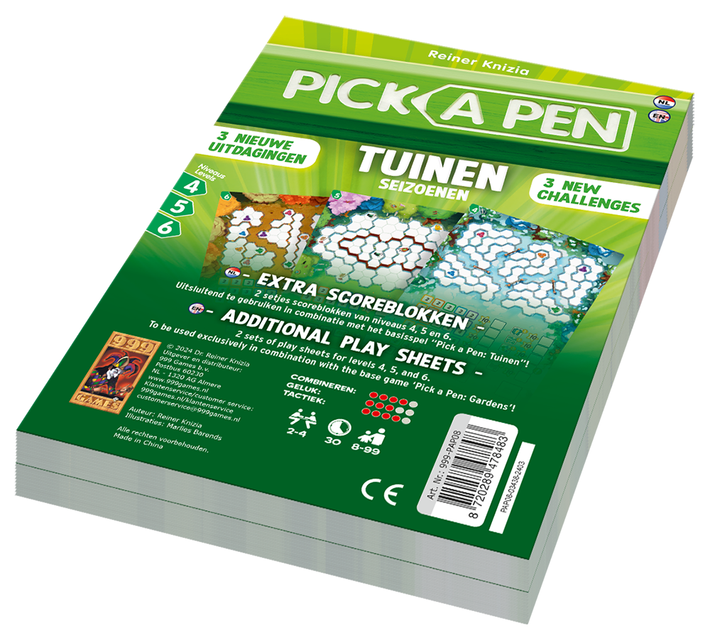 Pick a Pen Tuinen: Seizoenen Level 4,5,6 - Dobbelspel afbeelding